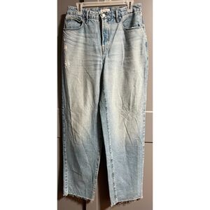 Good American Womens Good 90's Loose Wide Leg Denim Jeans Light Blue Size 2/26